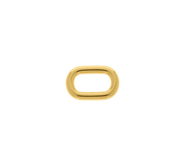 Argola Oval Injetada Ouro 21mm