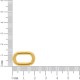 Argola Oval Injetada Ouro 21mm