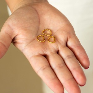 Meia Argola Ouro 11mm