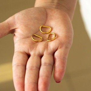 Meia Argola Ouro 13mm