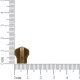 Cursor Zíper Metal Ouro Velho 5mm