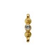 Passador Spike Ouro com Strass 30mm