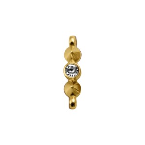 Passador Spike Ouro com Strass 30mm