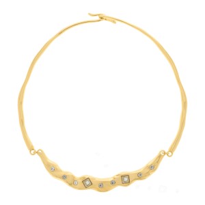Colar Dourado Estelar 150mm
