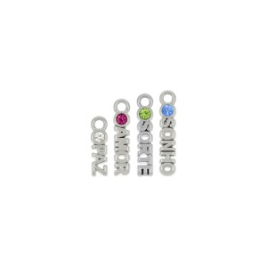 Conjunto Pingentes Desejos Níquel com Strass Colorido