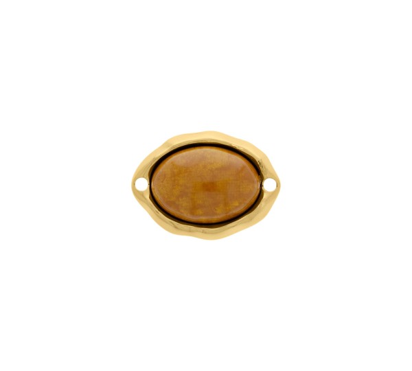 Pingente Ouro com Caramelo Mesclado 30mm