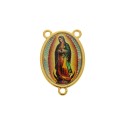 Entremeio Terço Nossa Senhora Guadalupe Ouro 30mm