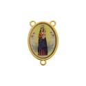 Entremeio Terço Nossa Senhora de Nazaré Ouro 30mm