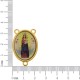 Entremeio Terço Nossa Senhora de Nazaré Ouro 30mm