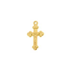 Pingente Crucifixo Jesus Crucificado Ouro 20mm