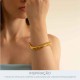 Bracelete Dourado Movimento 72mm