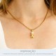 Pingente Menino Ouro com Pérola 23mm