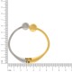 Bracelete Esferas Duo Ouro e Níquel 65mm