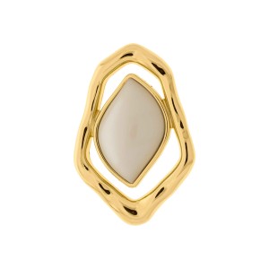 Entresseio Orgânico Dourado com Perolizado 60mm