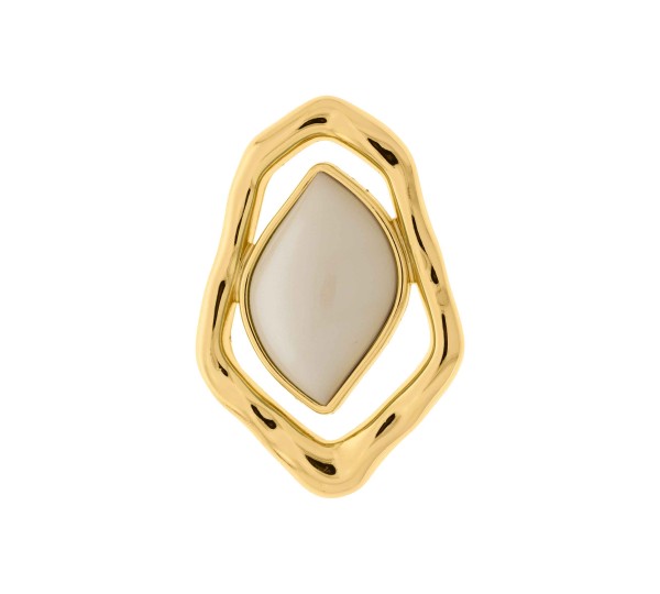 Entresseio Orgânico Dourado com Perolizado 60mm
