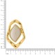 Entresseio Orgânico Dourado com Perolizado 60mm