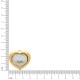Pingente Coração Precioso Ouro com Strass 30MM
