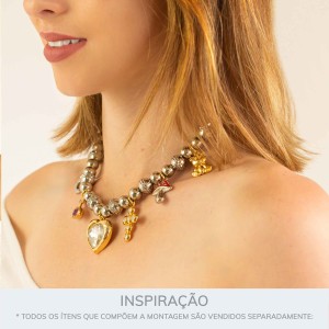 Pingente Urso Ouro 18mm