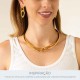 Colar Elos Ouro 148mm