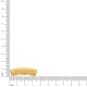 Passador Tubo Orgânico Ouro 36mm