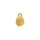 Pingente Orgânico com Curvatura Ouro 14mm