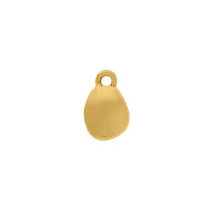 Pingente Orgânico com Curvatura Ouro 14mm