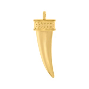 Pingente Dente de Sabre Ouro 52mm