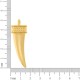 Pingente Dente de Sabre Ouro 52mm