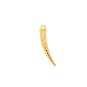 Pingente Dente de Sabre Ouro 41mm