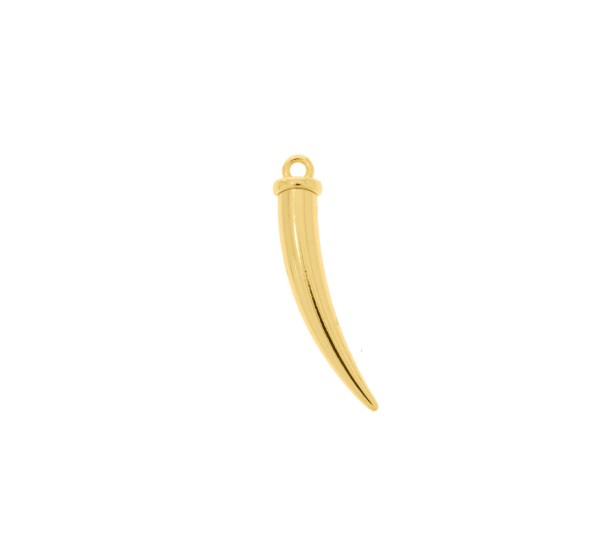 Pingente Dente de Sabre Ouro 41mm