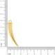 Pingente Dente de Sabre Ouro 41mm