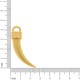 Pingente Dente de Sabre Ouro 42mm