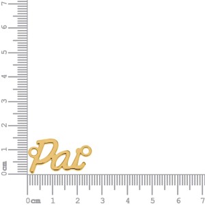 Pingente Pai Ouro 26mm