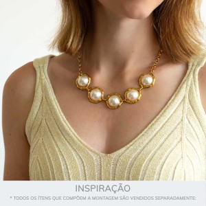 Pingente Ouro com Pérola 26mm
