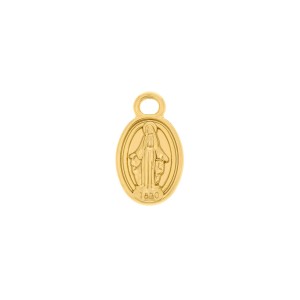 Pingente Nossa Senhora das Graças Ouro 17mm