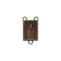 Entremeio Terço Sagrado Coração de Jesus Ouro Velho 22mm