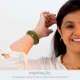 Maxi Bracelete Acrílico Verde Militar 78mm