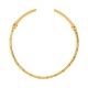Colar Dourado com Fendas 132mm