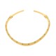 Colar Dourado com Fendas 132mm