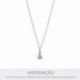 Pingente Nossa Senhora Níquel com Strass 22mm